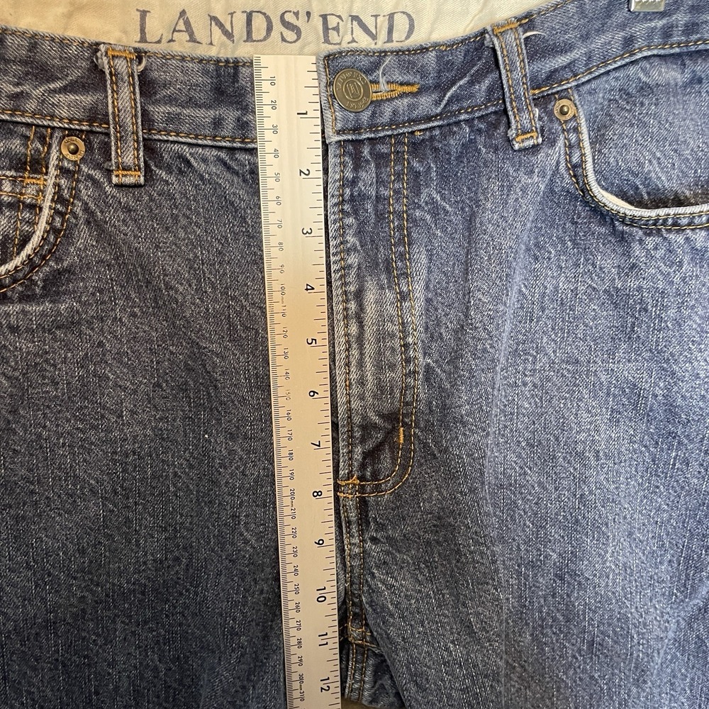 Lands End Men Flannel Lined Relaxed Taper Jean 33x28* Workwear Gorpcore Outdoors - Picture 7 of 10